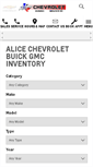 Mobile Screenshot of alicechevrolet.com